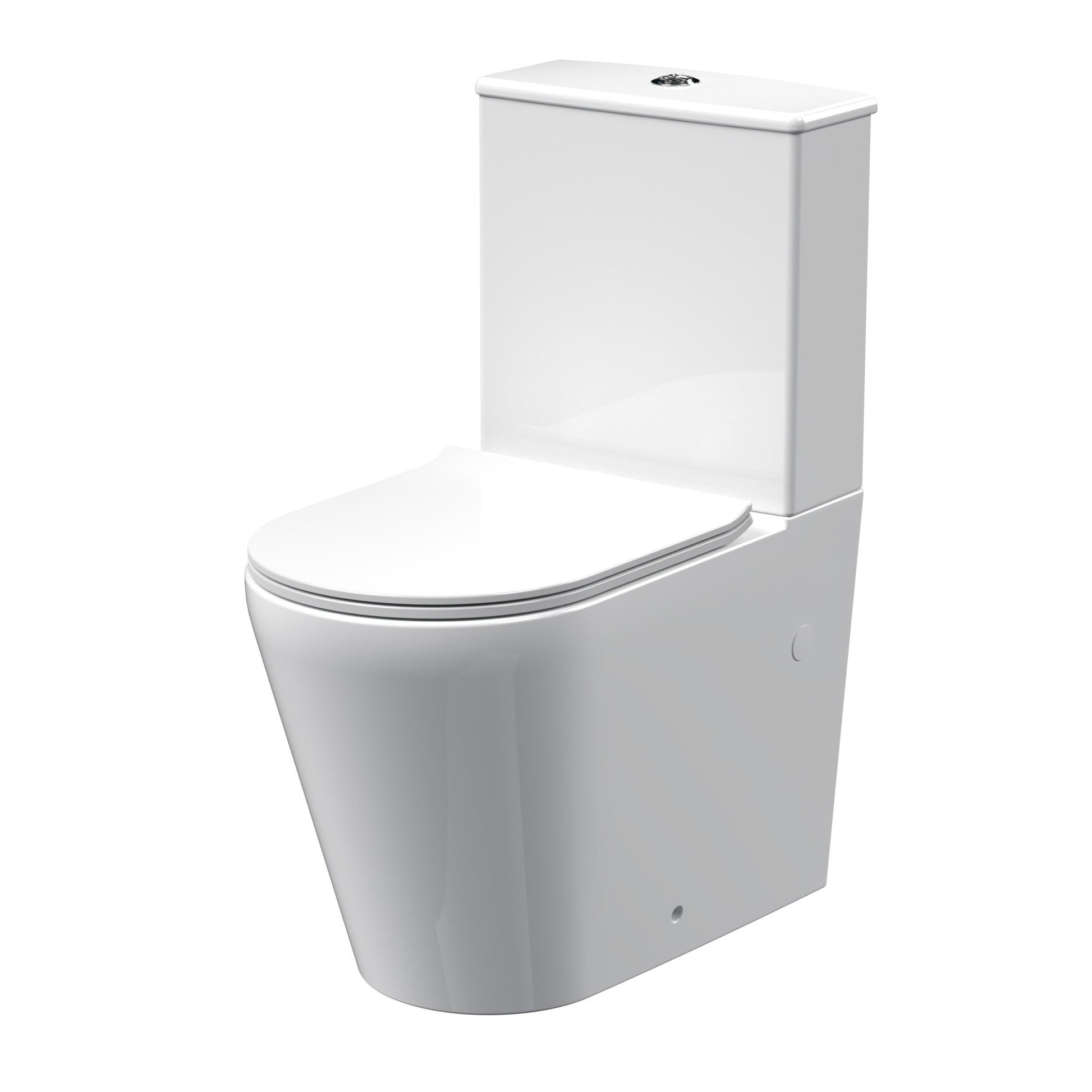 Nui Freya Pan, Cistern & Seat Contemporary White Vitreous China 790x374x610mm - JJ Building Materials