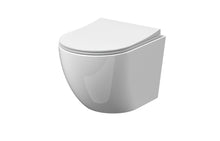 Nui Freya Wall Hung Pan & Soft Close Seat Contemporary White Vitreous China 323x360x482mm - JJ Building Materials