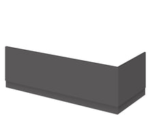 Nui Fusion 1800mm Bath Front Panel Contemporary Gloss Grey MFC Gloss 560x1795x36mm - JJ Building Materials
