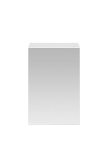 Nui Fusion 450mm Mirror Cabinet Contemporary Gloss White MFC Painted Gloss 715x450x182mm - JJ Building Materials