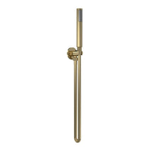 Nui Hand Held Shower Kits Outlet Elbow, Parking Bracket, Flex And Handset Contemporary Brushed Brass Brass ABS 1265x30x55mm - JJ Building Materials