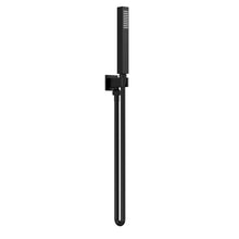 Nui Hand Held Shower Kits Outlet Elbow, Parking Bracket, Flex And Handset Contemporary Matt Black Brass ABS 1265x30x55mm - JJ Building Materials