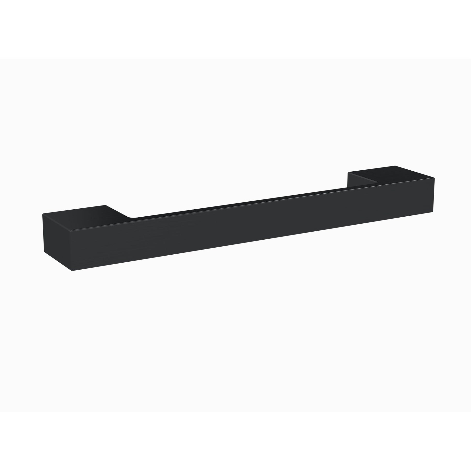 Nui Handles 150mm D Handle Contemporary Matt Black Brass 150x24x29mm - JJ Building Materials
