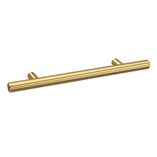 Nui Handles 155mm Bar Handle Contemporary Brushed Brass Brass 155x16x36mm - JJ Building Materials