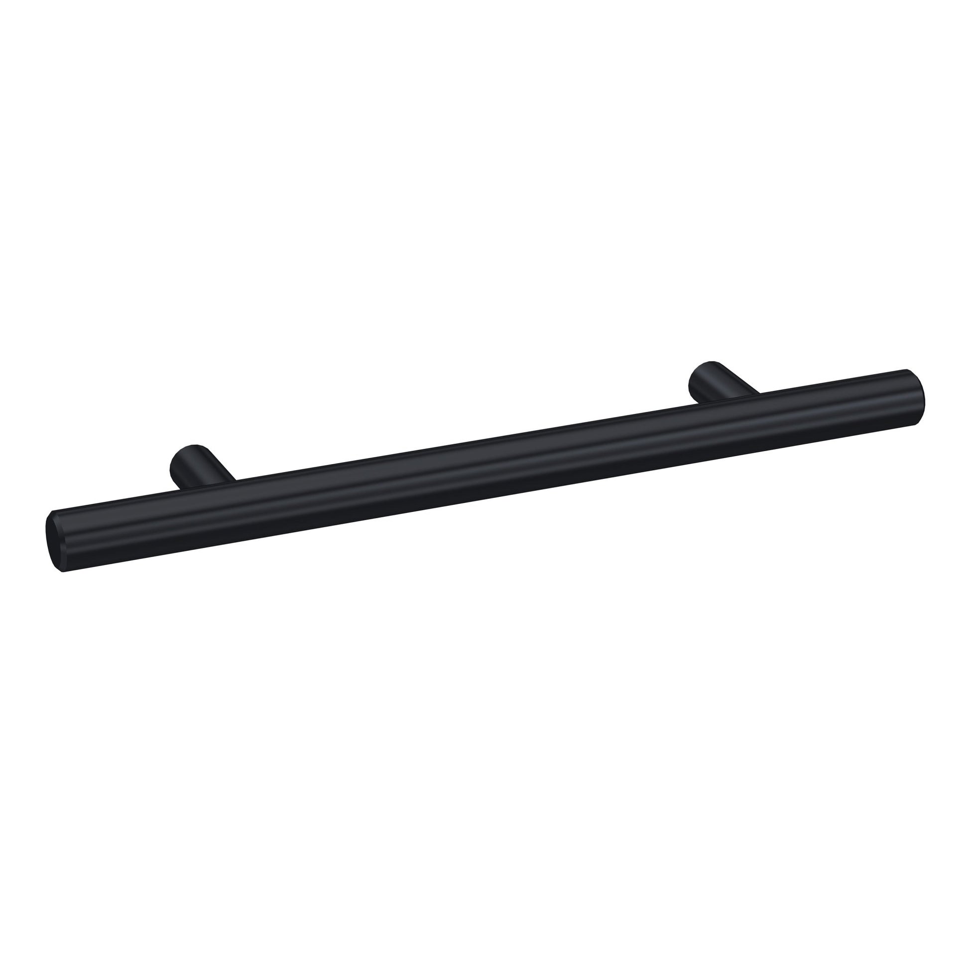 Nui Handles 155mm Bar Handle Contemporary Matt Black Brass 155x16x36mm - JJ Building Materials
