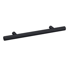 Nui Handles 155mm Bar Handle Contemporary Matt Black Brass 155x16x36mm - JJ Building Materials