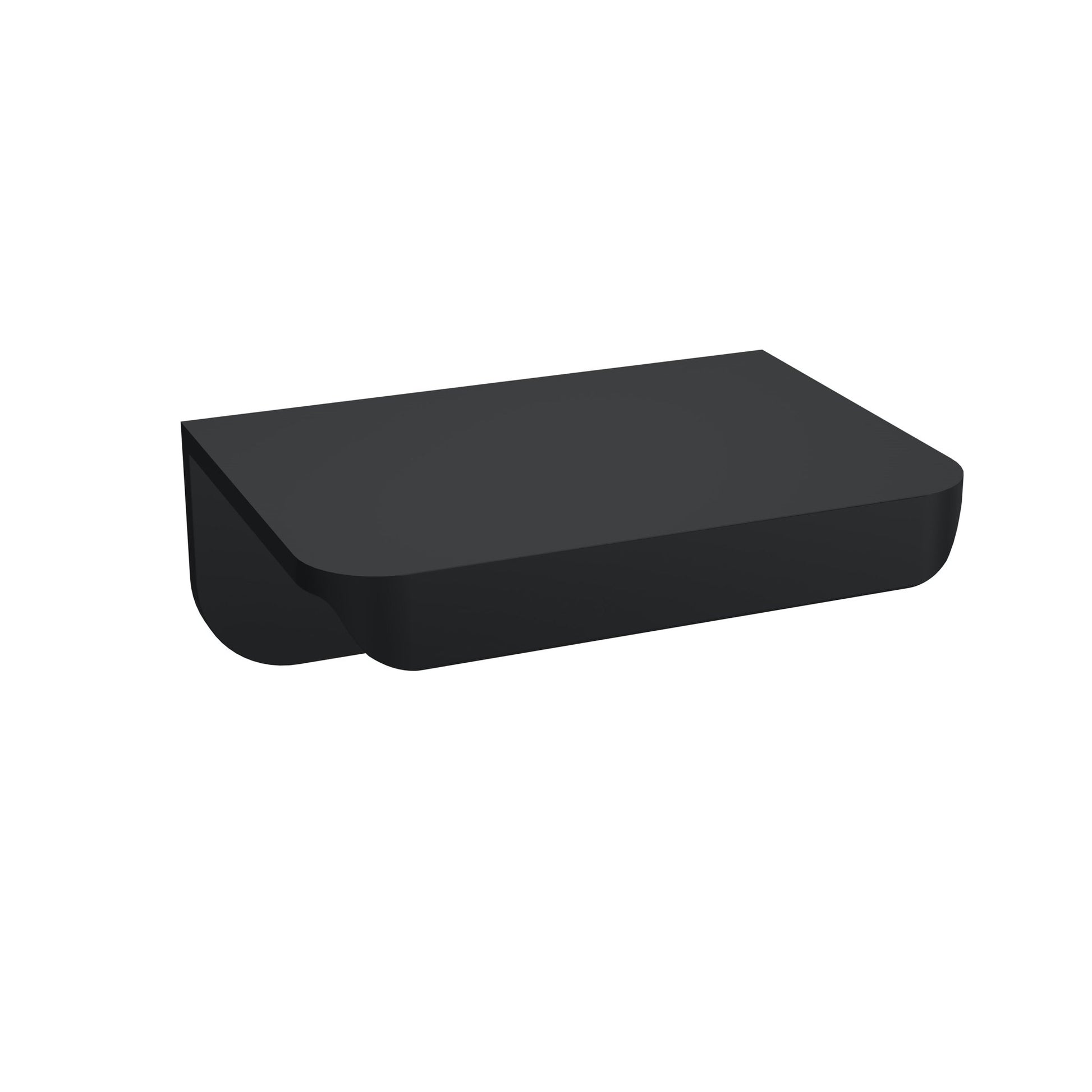 Nui Handles 50mm Wrap Over Handle Contemporary Matt Black Brass 21x50x37mm - JJ Building Materials