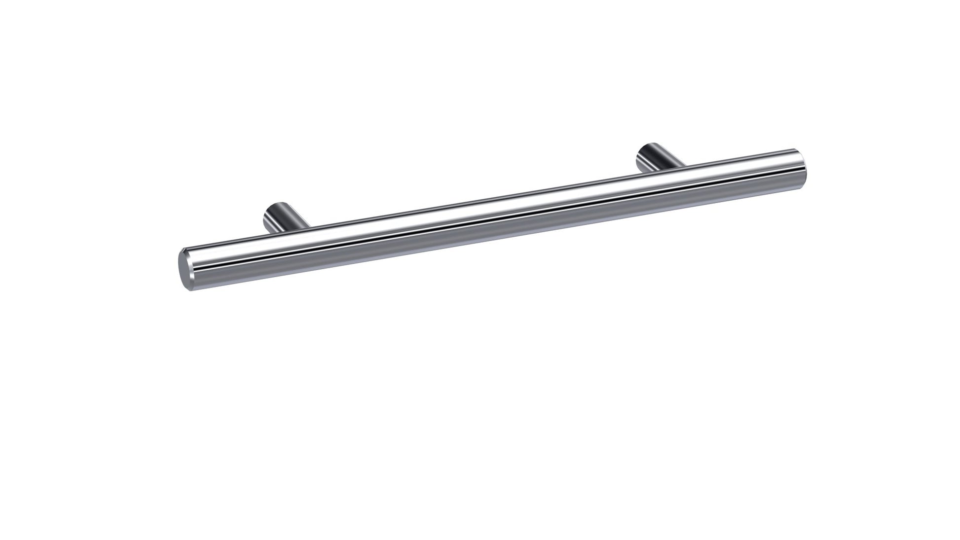 Nui Handles Bar Handle 96mm Contemporary Chrome Stainless Steel 25x156x10mm - JJ Building Materials