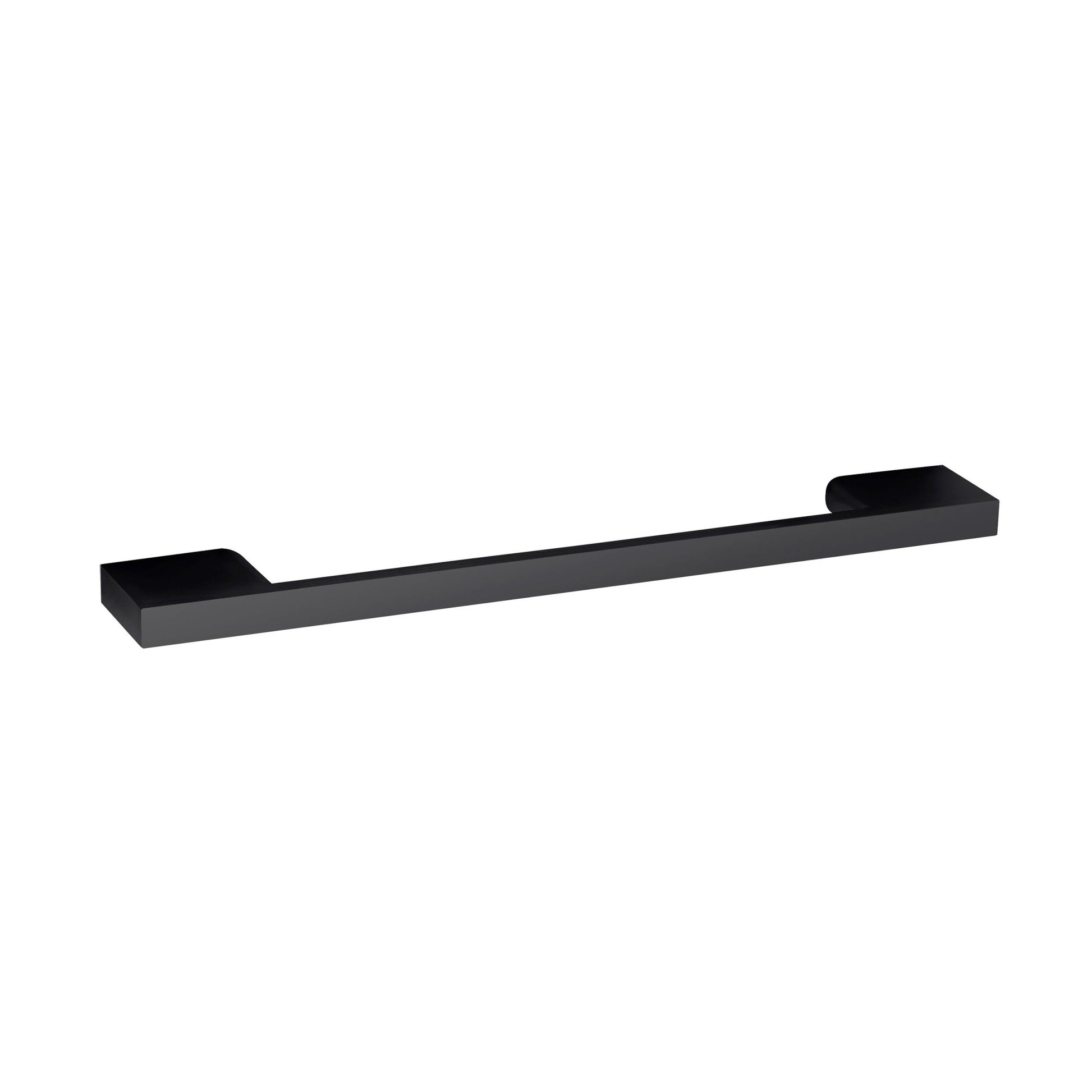 Nui Handles Black D Handle Contemporary Brass 28x191x8mm - JJ Building Materials