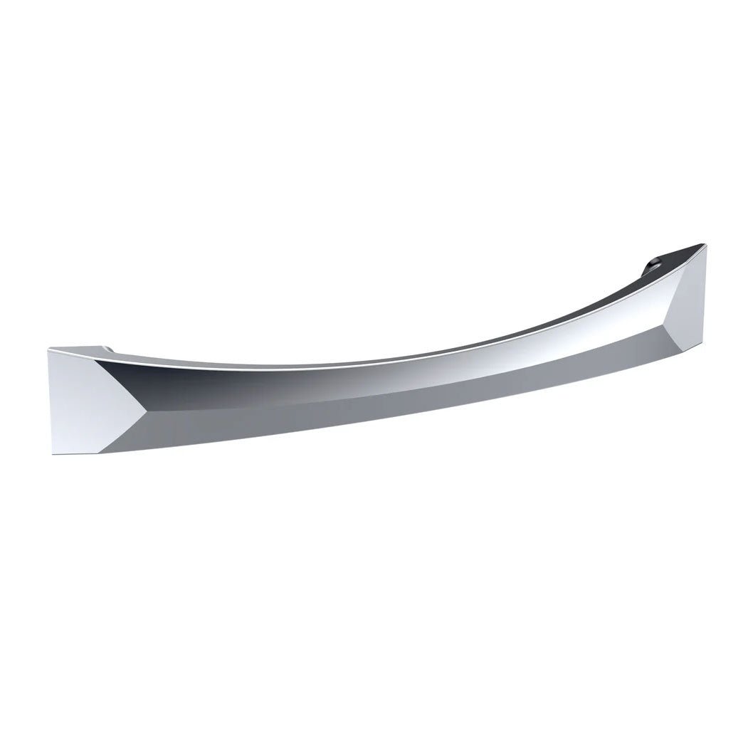 Nui Handles Bow Handle 128mm Contemporary Satin Nickel Stainless Steel 152x23x25mm - JJ Building Materials