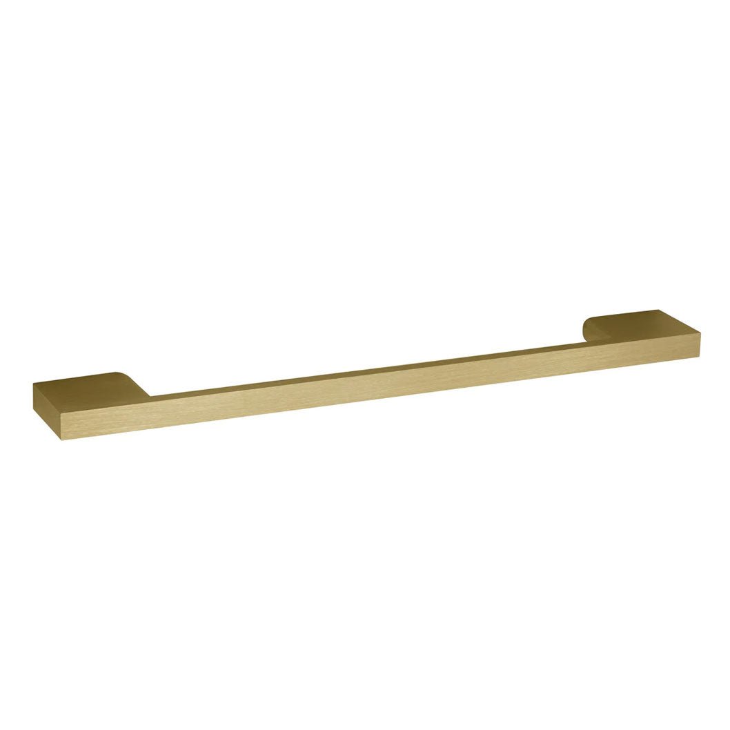 Nui Handles Brass D Handle Contemporary Brushed Brass 28x223x8mm - JJ Building Materials