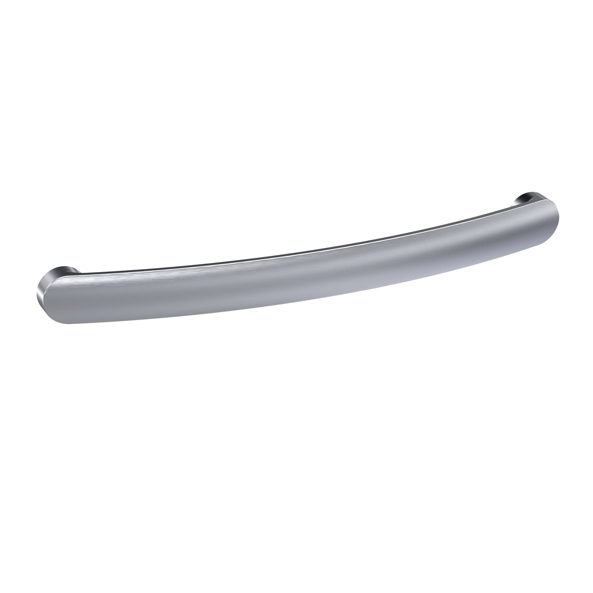 Nui Handles D Handle 192mm Contemporary Satin Nickel Brass 211x19x24mm - JJ Building Materials