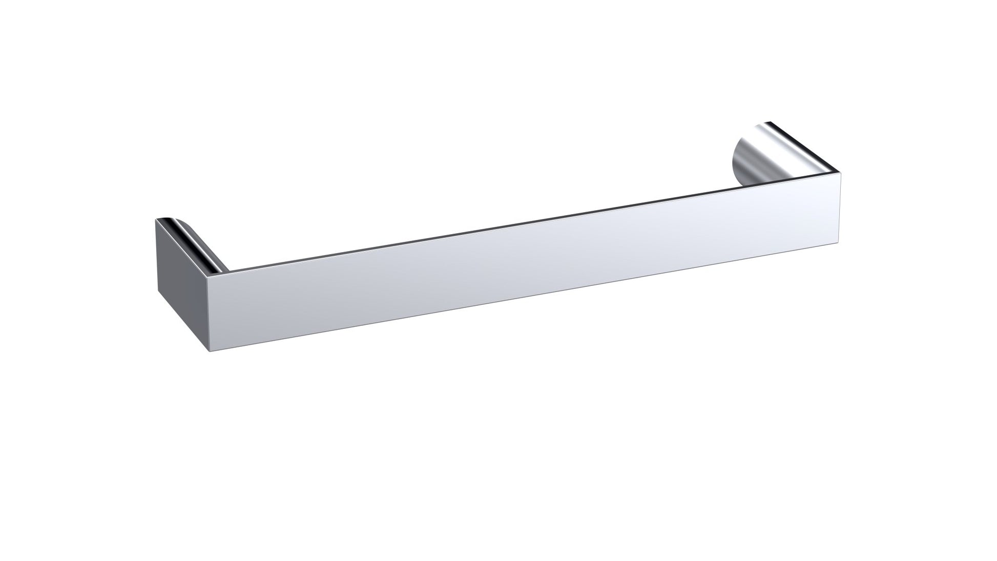 Nui Handles D Handle 96mm Contemporary Chrome Brass 24x102x12mm - JJ Building Materials