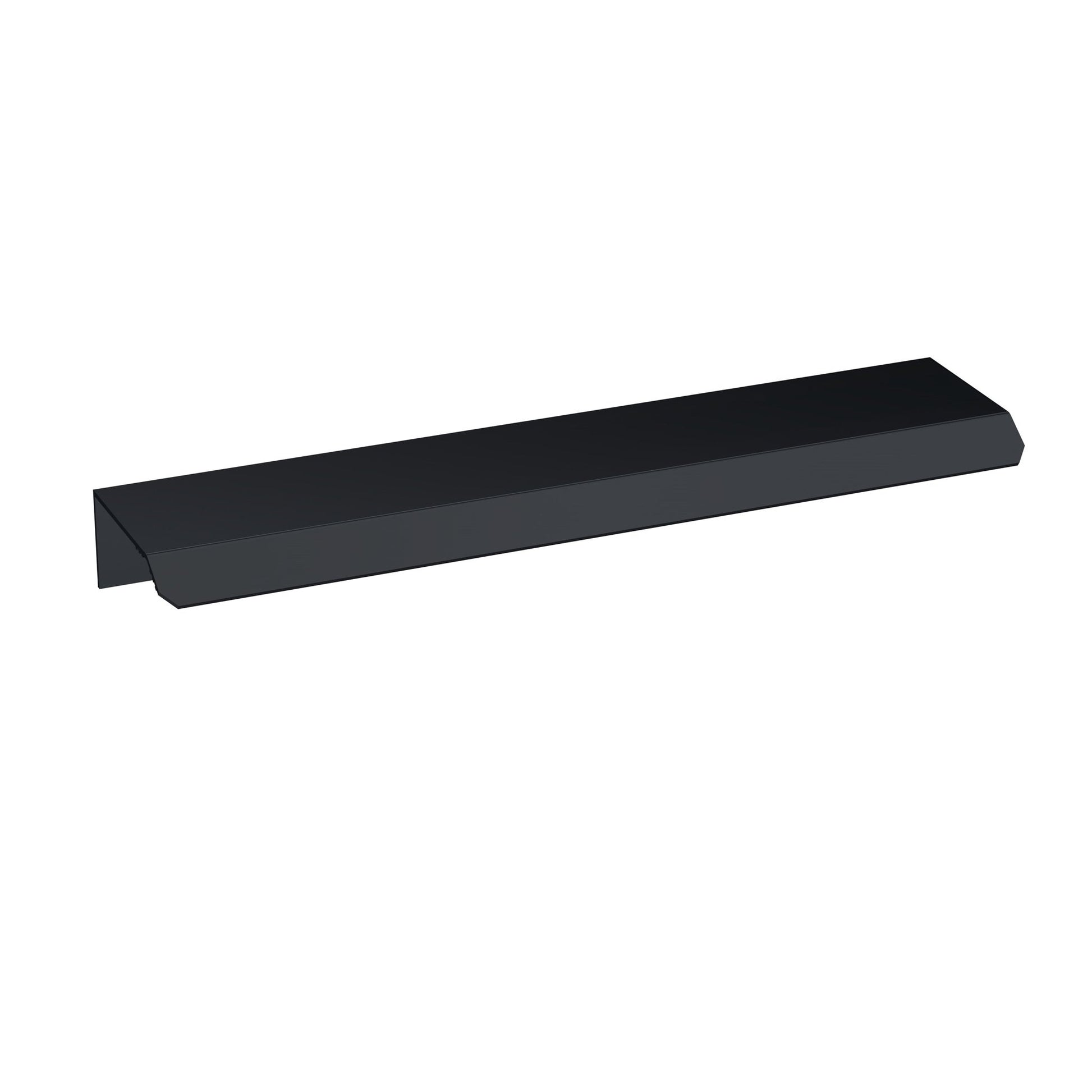 Nui Handles Finger Pull Handle 150mm Contemporary Black Aluminium 17x150x36mm - JJ Building Materials