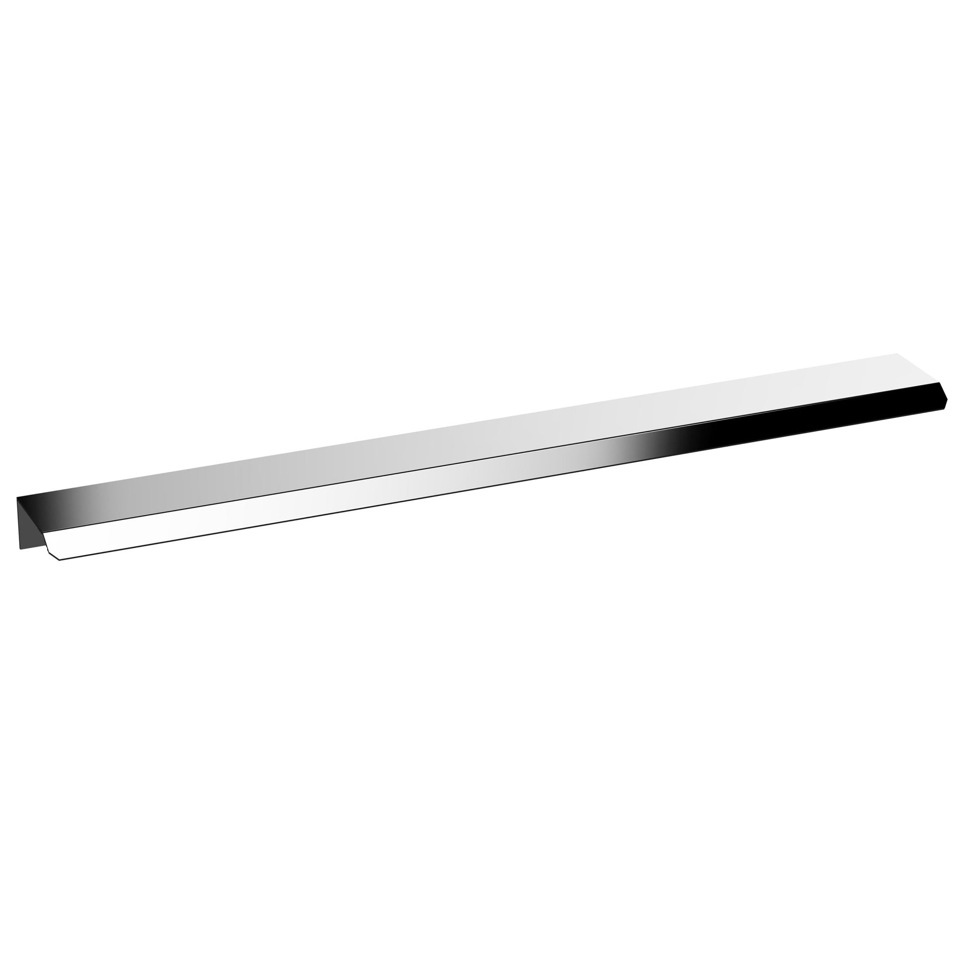 Nui Handles Finger Pull Handle 300mm Contemporary Chrome Aluminium 17x300x36mm - JJ Building Materials