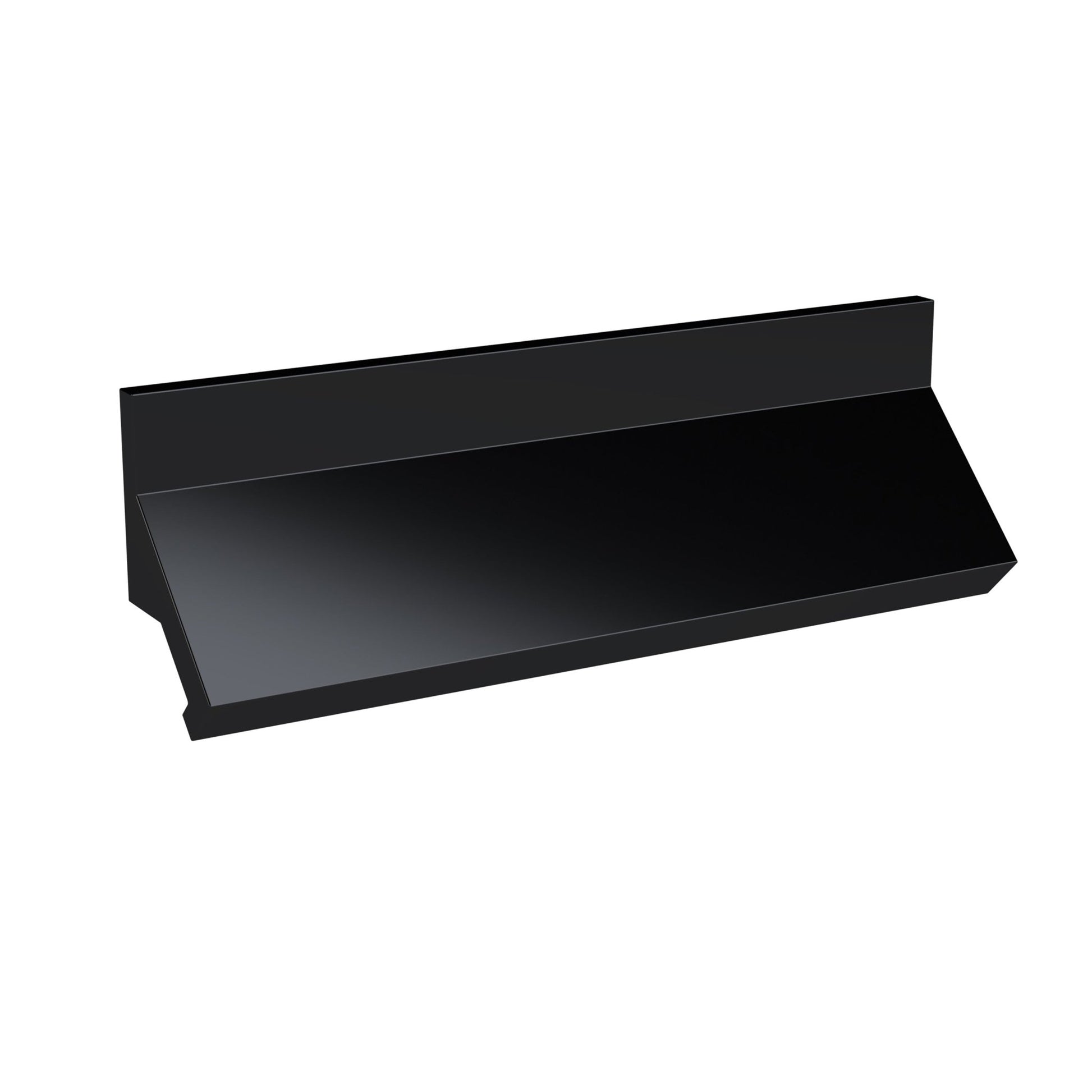 Nui Handles Profile Handle 160mm Contemporary Black Aluminium 30x175x30mm - JJ Building Materials