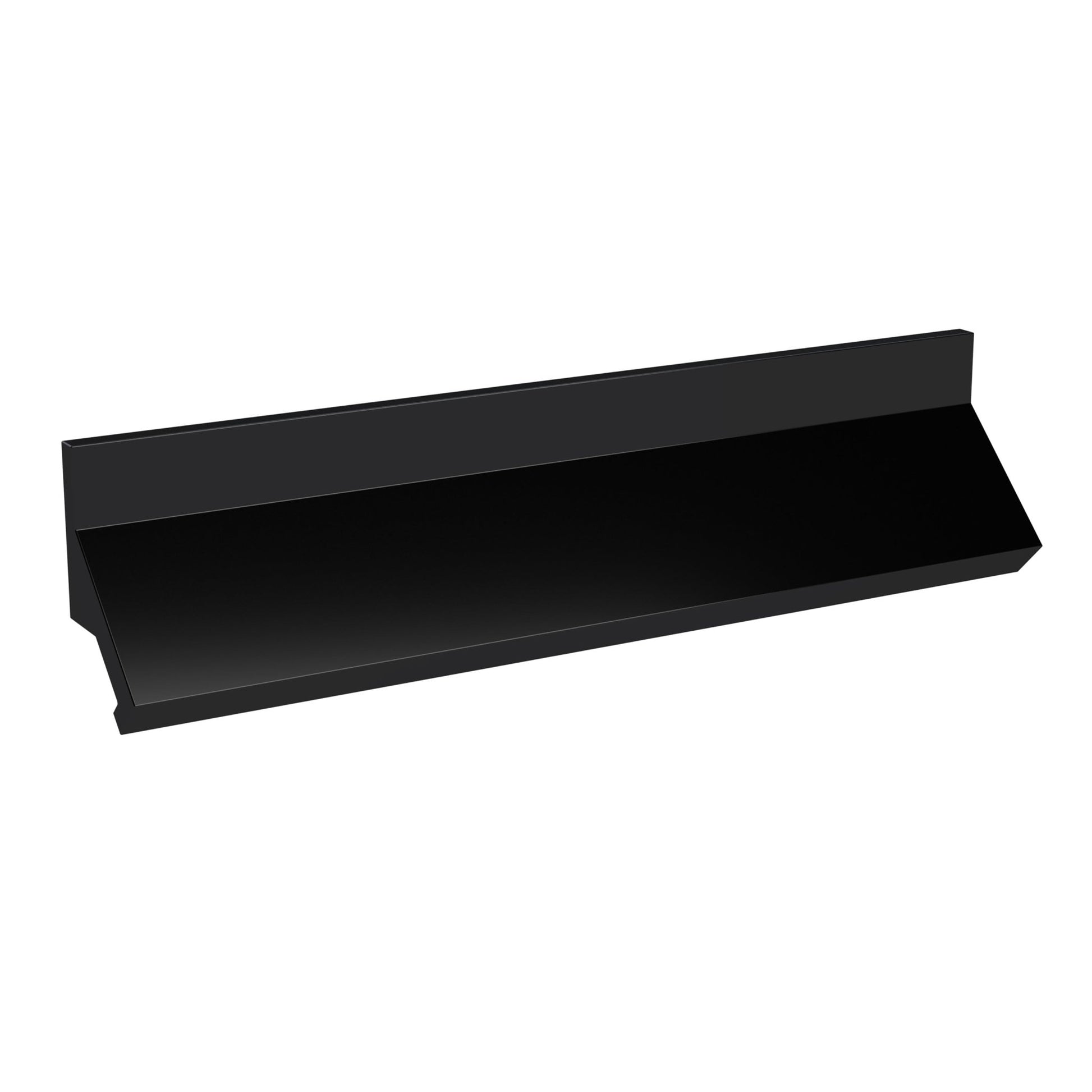 Nui Handles Profile Handle 224mm Contemporary Black Aluminium 30x239x30mm - JJ Building Materials