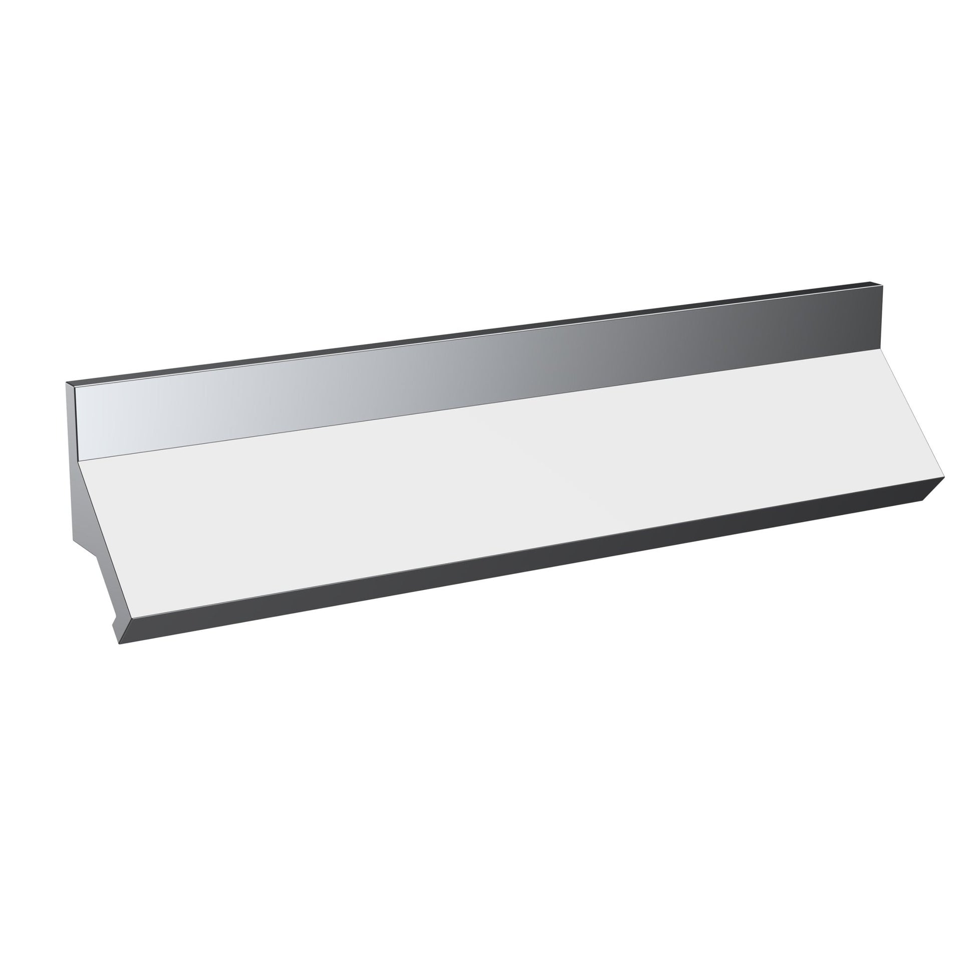 Nui Handles Profile Handle 224mm Contemporary Chrome Aluminium 30x239x30mm - JJ Building Materials
