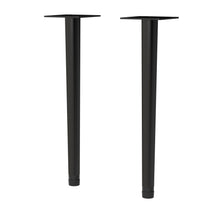 Nui Handles Wall Hung Vanity Decorative Leg Set Contemporary Black Stainless Steel 260x70x70mm - JJ Building Materials