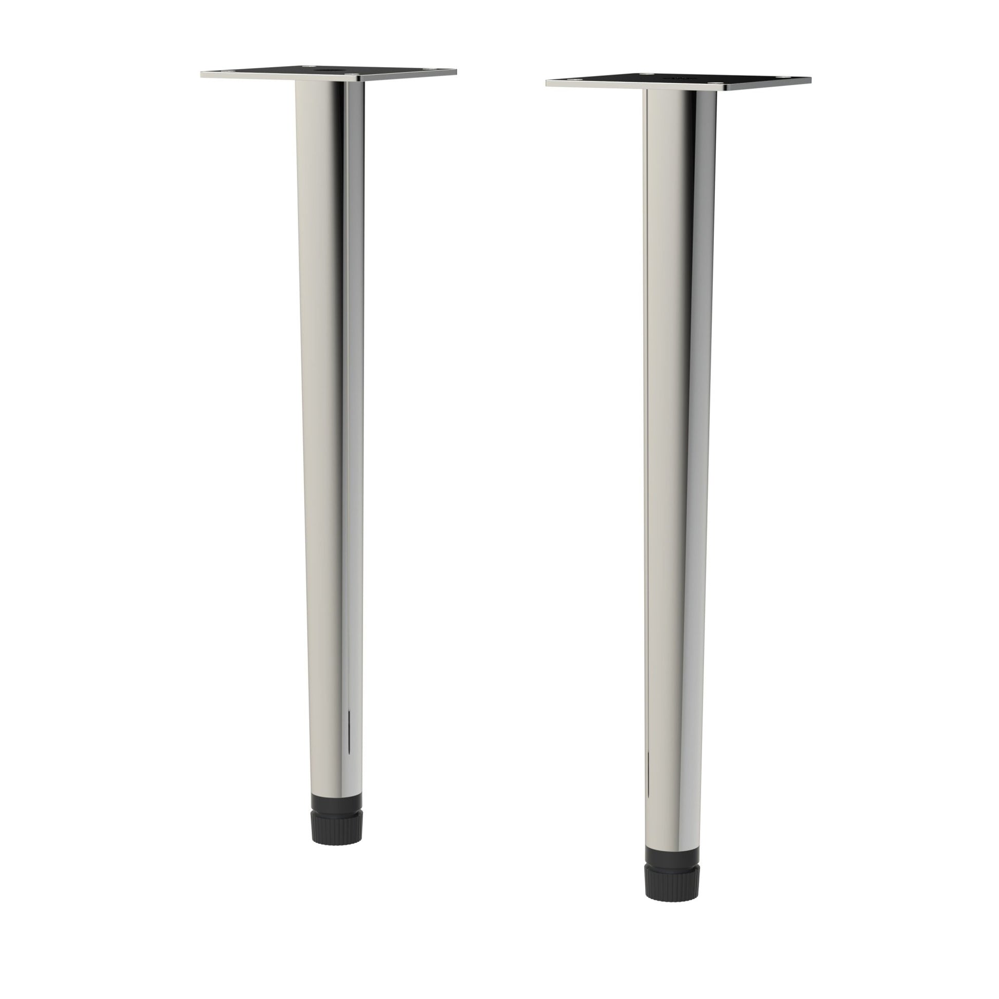 Nui Handles Wall Hung Vanity Decorative Leg Set Contemporary Chrome Stainless Steel 260x70x70mm - JJ Building Materials