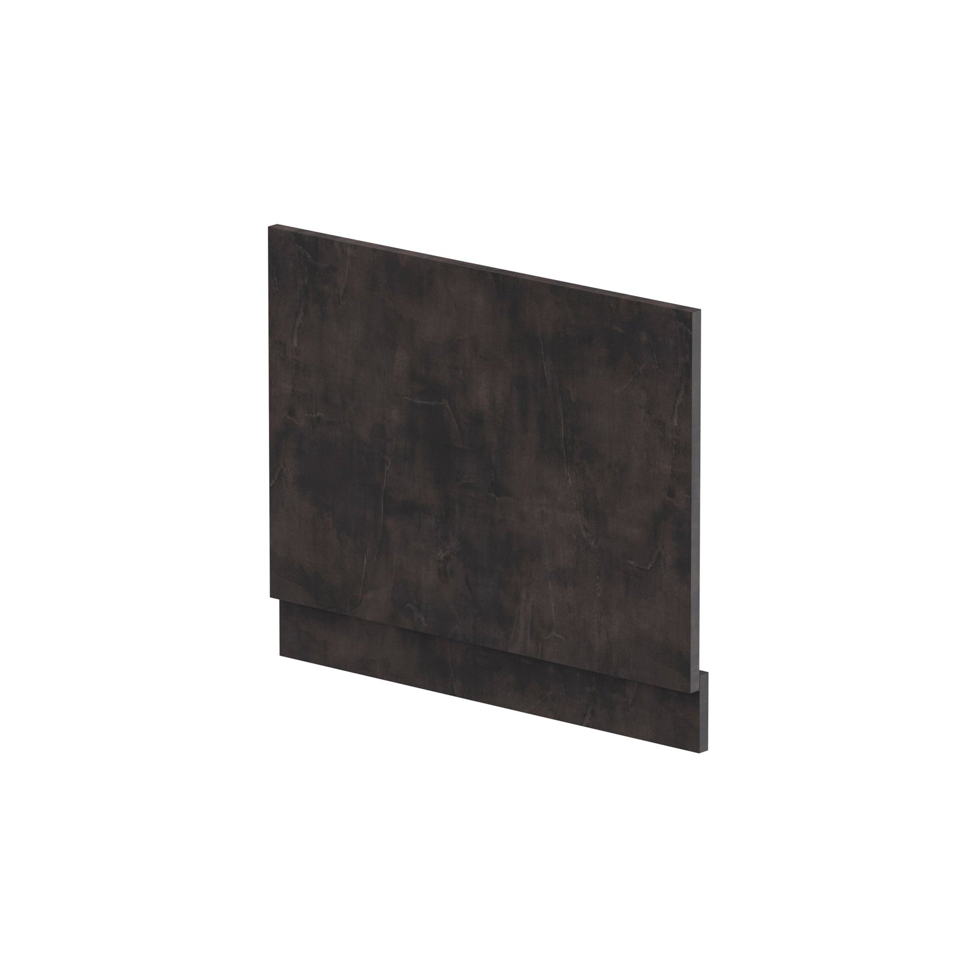 Nui Havana Straight End Panel & Plinth (700mm) Contemporary Metallic Slate MFC Textured Matt 560x680x36mm - JJ Building Materials