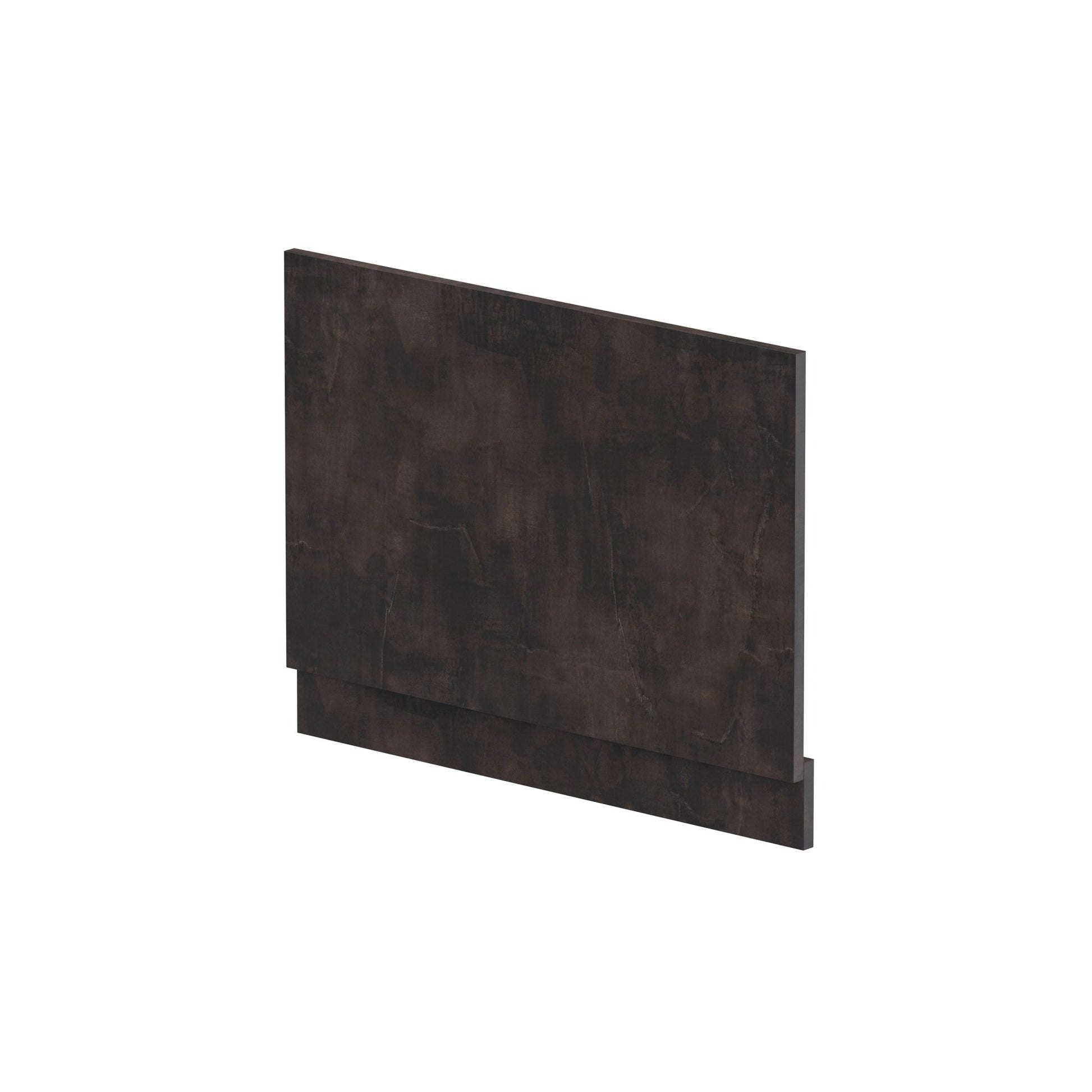 Nui Havana Straight End Panel & Plinth (750mm) Contemporary Metallic Slate MFC Textured Matt 560x730x36mm - JJ Building Materials