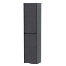Nui Havana Tall Unit Contemporary Graphite Grey Woodgrain MFC Textured Woodgrain 1433x350x255mm - JJ Building Materials