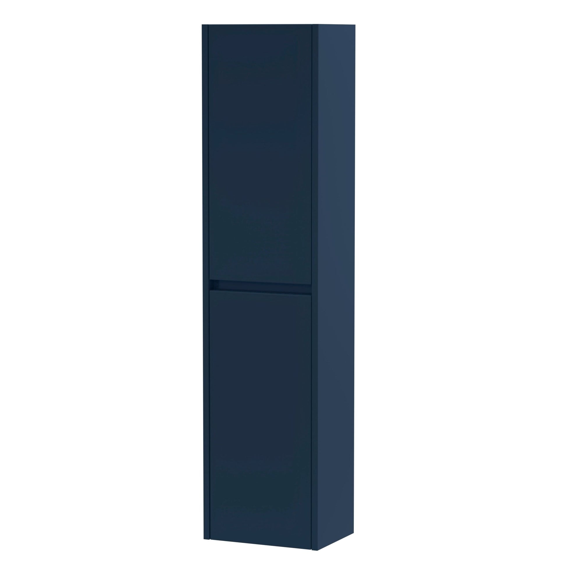 Nui Havana Tall Unit Contemporary Indigo Blue MFC Painted Matt 1433x350x255mm - JJ Building Materials