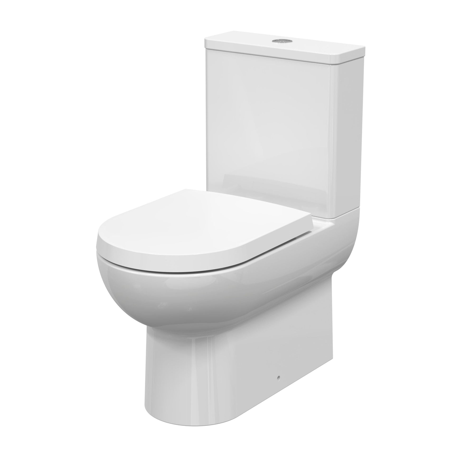 Nui Isla Flush To Wall Pan & Cistern Contemporary White Vitreous China 800x375x660mm - JJ Building Materials