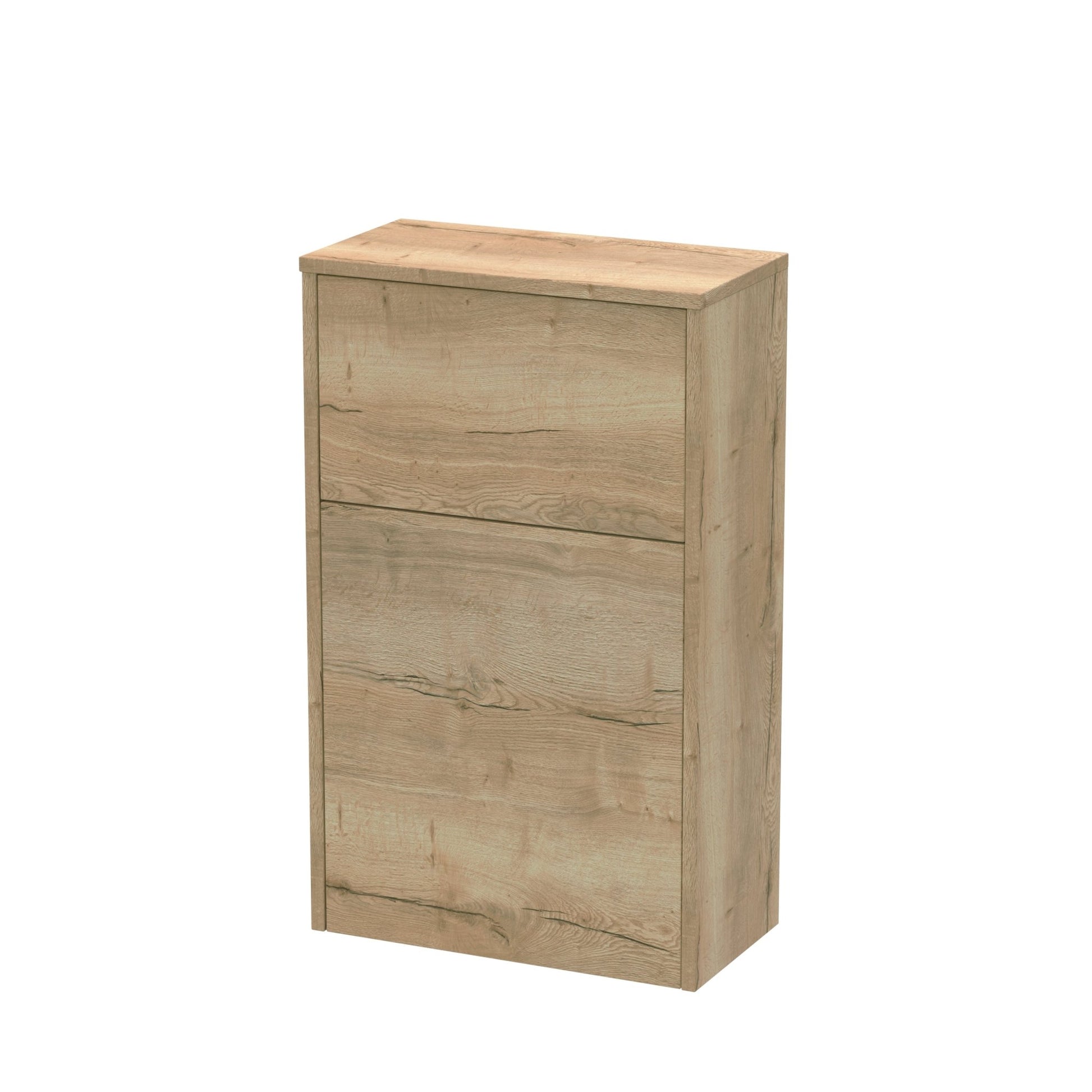 Nui Juno 500mm Wc Unit Contemporary Autumn Oak MFC Textured Woodgrain 821x502x260mm - JJ Building Materials