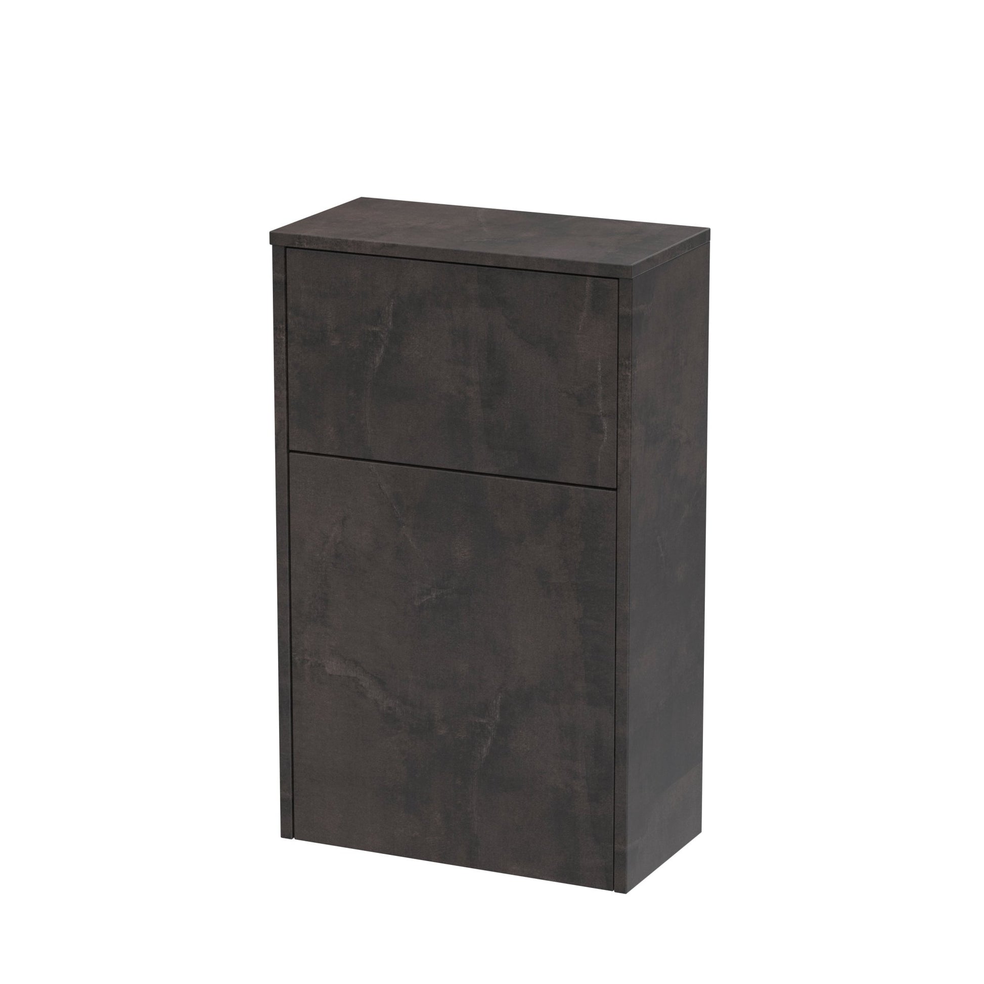 Nui Juno 500mm Wc Unit Contemporary Metallic Slate MFC Textured Matt 821x500x255mm - JJ Building Materials
