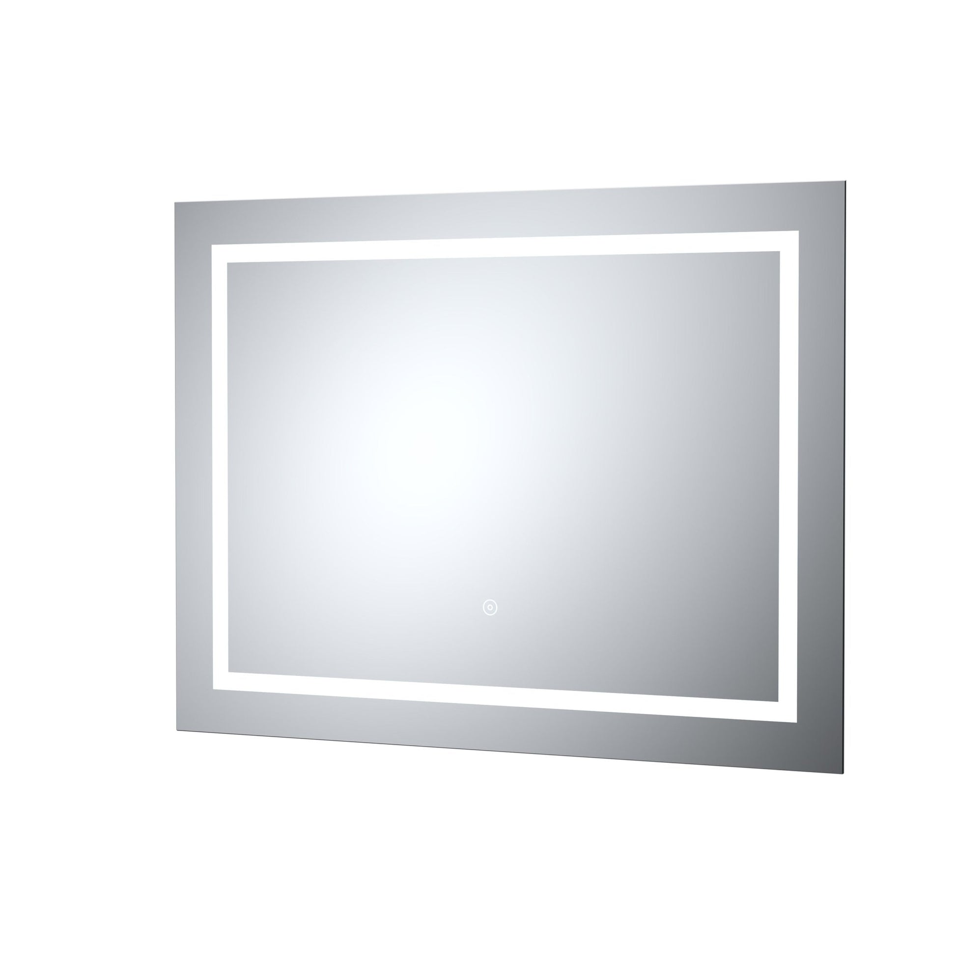 Nui Led Touch Sensor 800 X 600 Touch Sensor Mirror Contemporary Silver Aluminium 600x800x33mm - JJ Building Materials