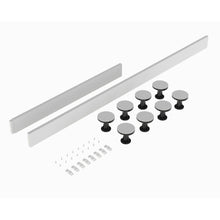 Nui Leg Sets And Plinths Leg Set Suitable For 1100 - 1200 Rectangular Trays Contemporary White ABS 12x105x12mm - JJ Building Materials