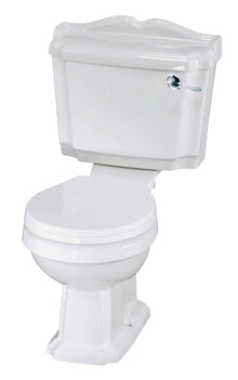 Nui Legend Close Coupled Wc Traditional White Vitreous China 855x715x715mm - JJ Building Materials