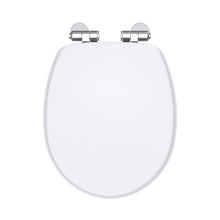Nui Legend Soft Close Wooden Toilet Seat Traditional Gloss White MDF Paint 58x371x455mm - JJ Building Materials