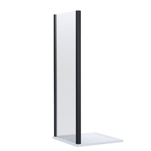 Nui Lucie 800mm Side Panel - Chrome Contemporary Aluminium,glass 1900x790x31mm - JJ Building Materials
