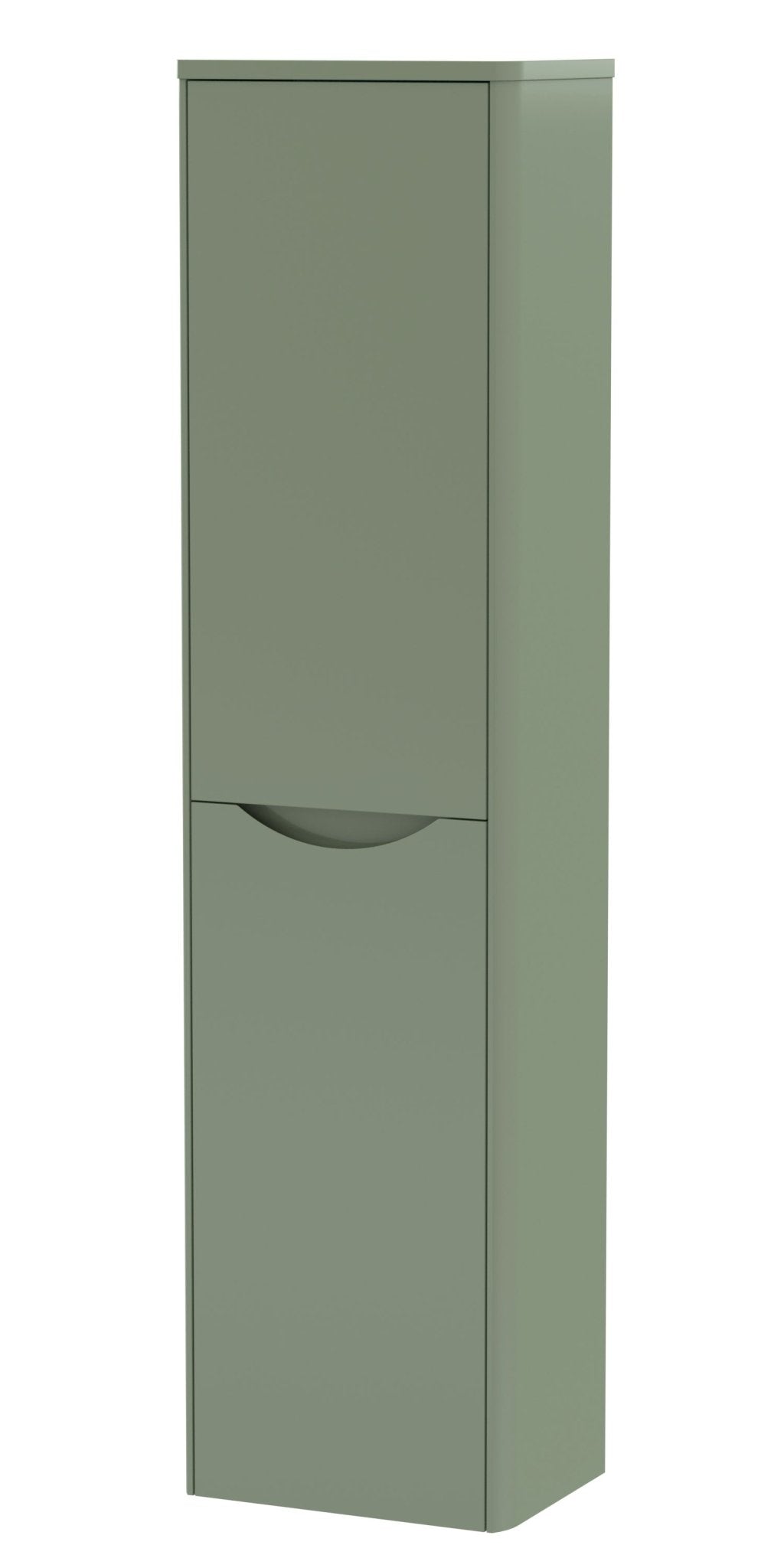 Nui Lunar 350mm Tall Unit Contemporary Satin Green MFC Painted Matt 1392x356x253mm - JJ Building Materials