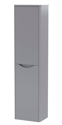 Nui Lunar 350mm Tall Unit Contemporary Satin Grey MFC Painted Matt 1392x356x253mm - JJ Building Materials