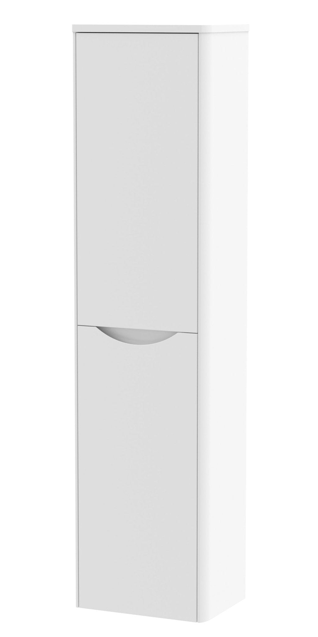 Nui Lunar 350mm Tall Unit Contemporary Satin White MFC Painted Matt 1392x356x253mm - JJ Building Materials