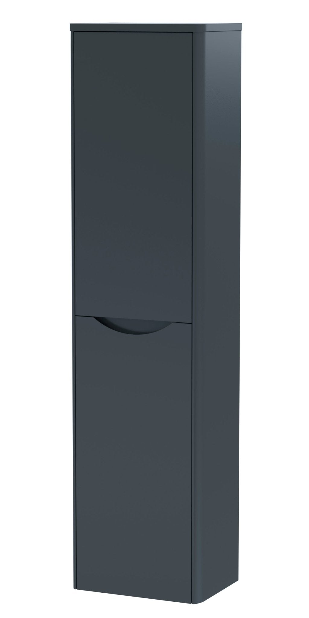Nui Lunar 350mm Tall Unit Contemporary Soft Black MFC Painted Matt 1392x356x253mm - JJ Building Materials