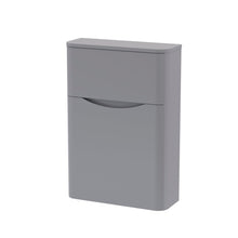 Nui Lunar 550mm Wc Unit Contemporary Satin Grey MFC Painted Matt 800x550x205mm - JJ Building Materials