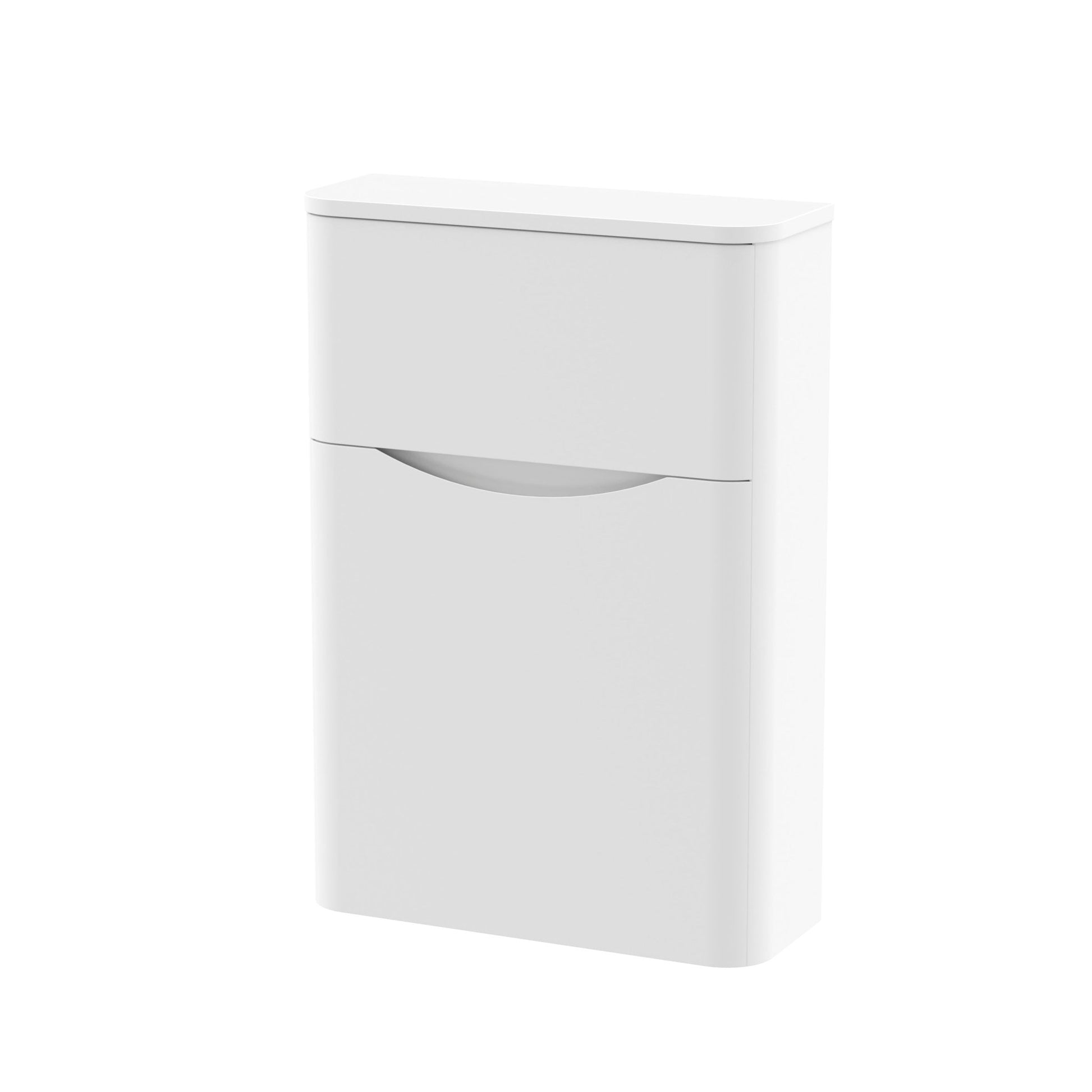 Nui Lunar 550mm Wc Unit Contemporary Satin White MFC Painted Matt 800x550x205mm - JJ Building Materials