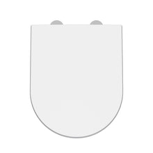 Nui Luxury D Shaped Toilet Seat Contemporary White Stainless Steel Nylon,urea 40x370x450mm - JJ Building Materials