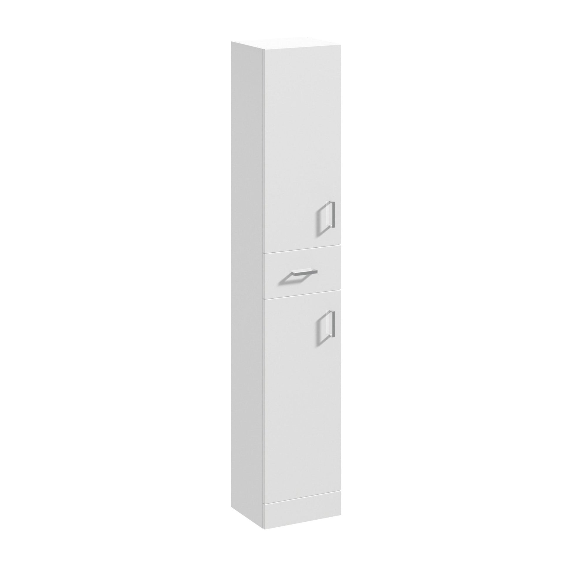 Nui Mayford 350mm Tall Unit Contemporary Gloss White MFC Painted Gloss 1902x350x330mm - JJ Building Materials