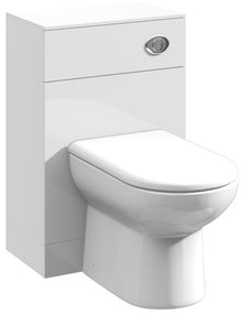 Nui Mayford 600mm Wc Unit Contemporary Gloss White MFC Painted Gloss 766x600x300mm - JJ Building Materials