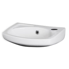 Nui Melbourne 350mm Wall Hung Basin Contemporary White Vitreous China 140x350x280mm - JJ Building Materials