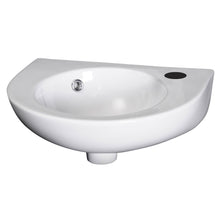 Nui Melbourne 450mm Wall Hung Basin Contemporary White Vitreous China 165x430x345mm - JJ Building Materials