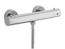Nui Minimalist Thermostatic Bar Valve Contemporary Chrome Brass ABS 39x268x71mm - JJ Building Materials
