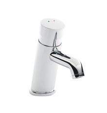 Nui Mono Basin Mixer Contemporary Chrome Brass 146x45x108mm - JJ Building Materials
