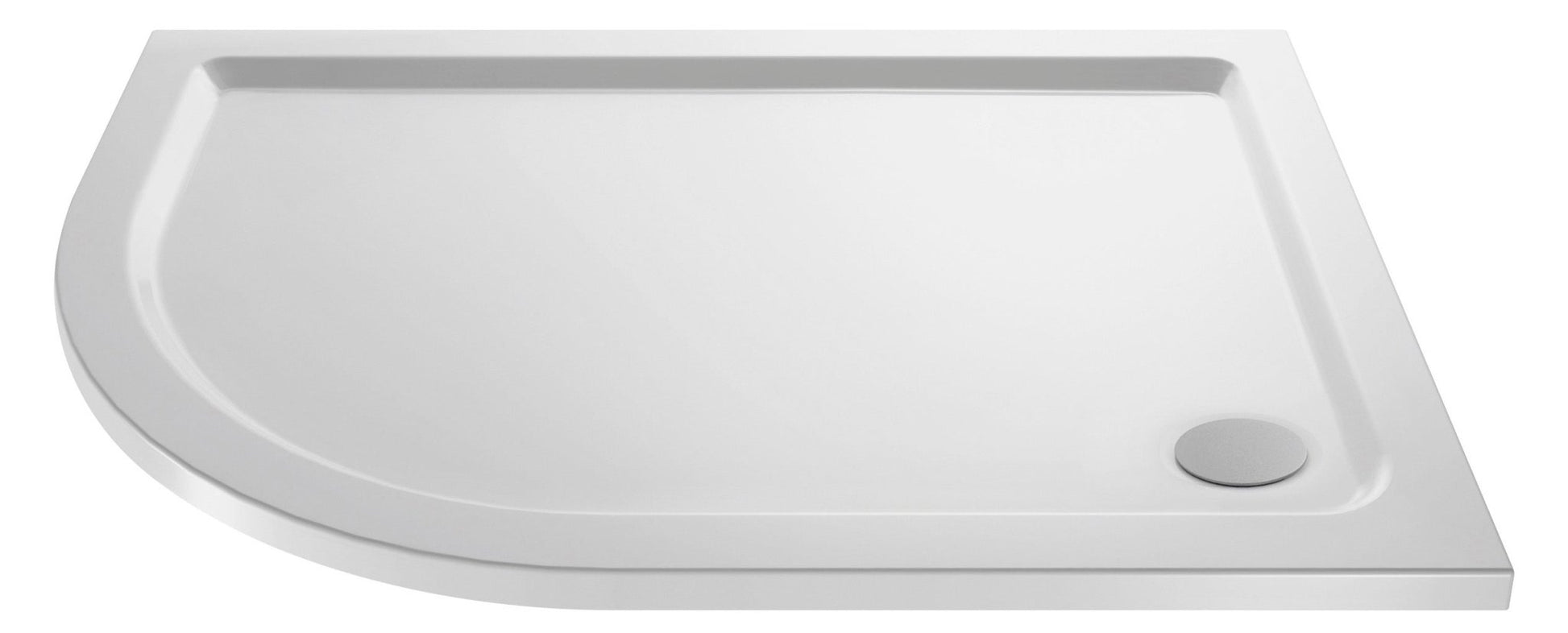 Nui Offset Quadrant Trays Offset Quad Shower Tray Lh 900 X 800mm Contemporary White Acrylic Capped ABS Caco3 And Pu - JJ Building Materials